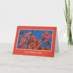 Cartes Pour Fêtes Annuelles Jour de l'Action de grâce — Feuilles d'automne