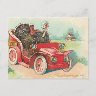 Cartes Pour Fêtes Annuelles Jour de l'Action de grâce Turkeys