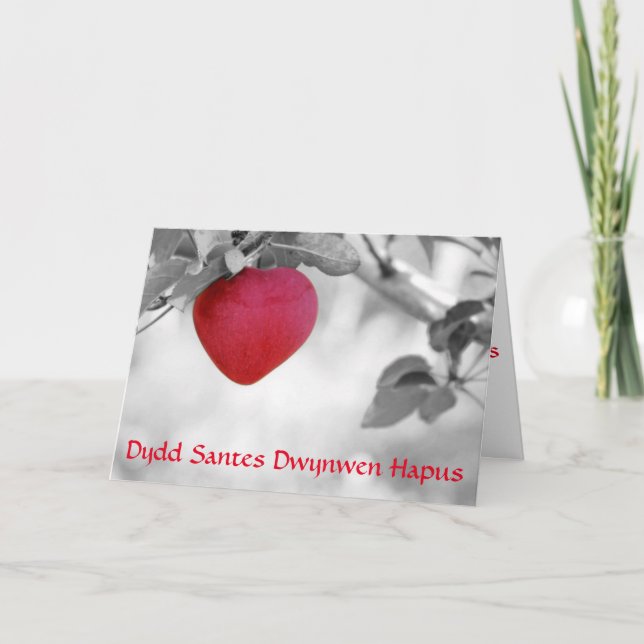 Cartes Pour Fêtes Annuelles Jour de St Dwynwen heureux (pomme) (Devant)