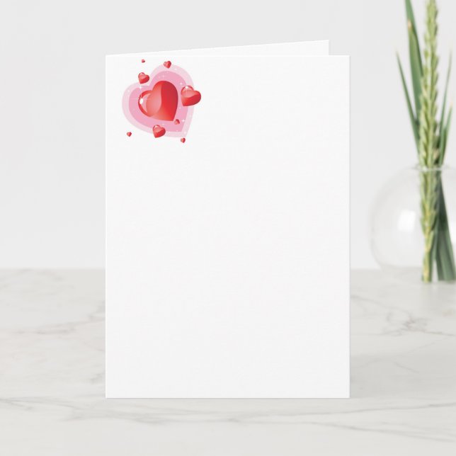 Cartes Pour Fêtes Annuelles Jour de Valentines romantique (Devant)
