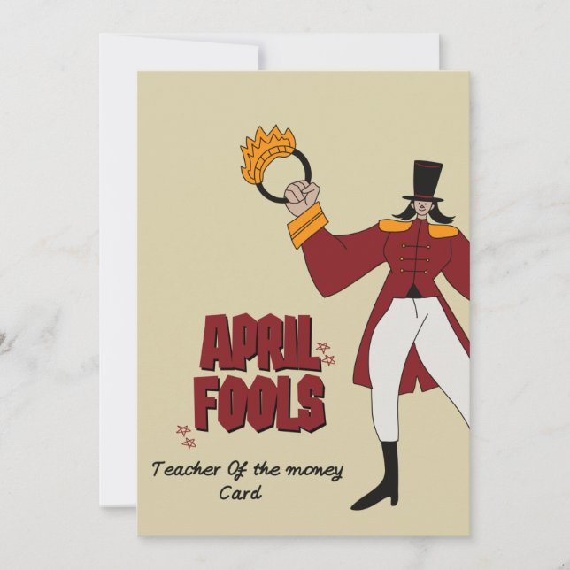Cartes Pour Fêtes Annuelles Jour des poissons d'avril Je suis devenu enseignan (Devant)