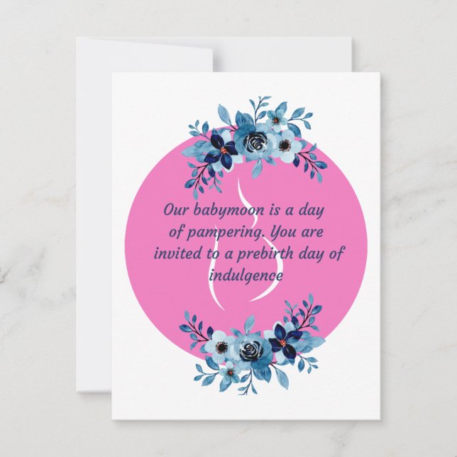 Cartes Pour Fêtes Annuelles Jour des Spas de la lune de bébé (Devant)