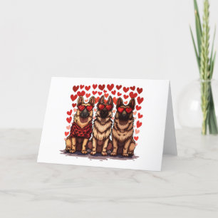 Cartes Pour Fêtes Annuelles Jour des Valentines Chiens bergers allemands