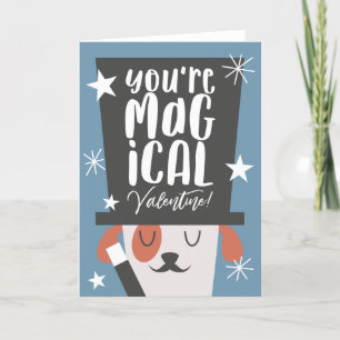 Cartes Pour Fêtes Annuelles Jour des Valentines Magiques de Chien mignon