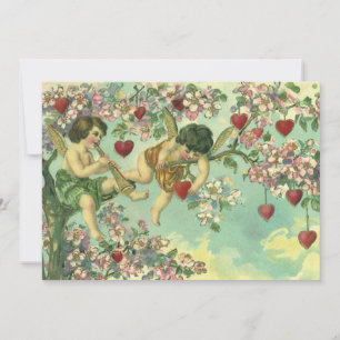 Cartes Pour Fêtes Annuelles Jour des Valentines vintages Cupidons victoriens C