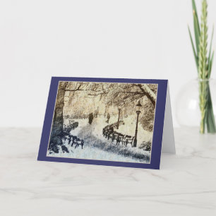 Cartes Pour Fêtes Annuelles Jour d'hiver