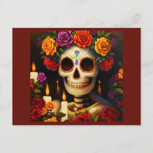 Cartes Pour Fêtes Annuelles Jour du crâne de sucre mort 3