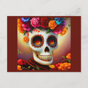 Cartes Pour Fêtes Annuelles Jour du crâne de sucre mort 4