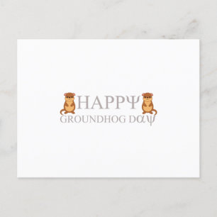 Cartes Pour Fêtes Annuelles Jour heureux de la marmotte