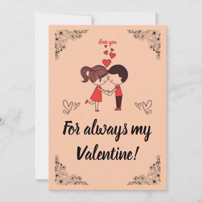 Cartes Pour Fêtes Annuelles Jour VALENTIN 14 (Devant)