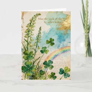 Cartes Pour Fêtes Annuelles Journal de trèfle et de digitale pour la Saint-Pat