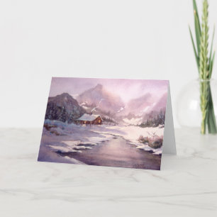 Cartes Pour Fêtes Annuelles JOURNAL D'HIVER CABINE par SHARON SHARPE