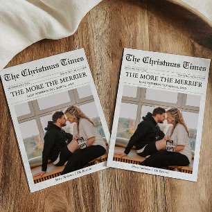 Cartes Pour Fêtes Annuelles Journal Plus on est ravi Bébé Noël