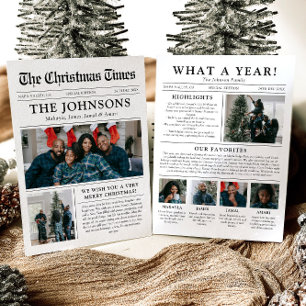 Cartes Pour Fêtes Annuelles Journal Unique Fun What A Year Photo Christmas
