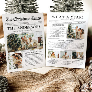 Cartes Pour Fêtes Annuelles Journal Unique Fun What A Year Photo Christmas