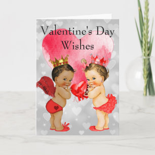 Cartes Pour Fêtes Annuelles Journée de la Saint-Valentin des Bébés d'Afrique v
