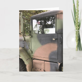 Cartes Pour Fêtes Annuelles Journée des anciens combattants - Camion de camp a
