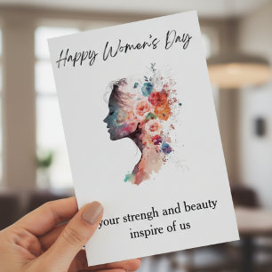 Cartes Pour Fêtes Annuelles Journée internationale des femmes Reine forte et a