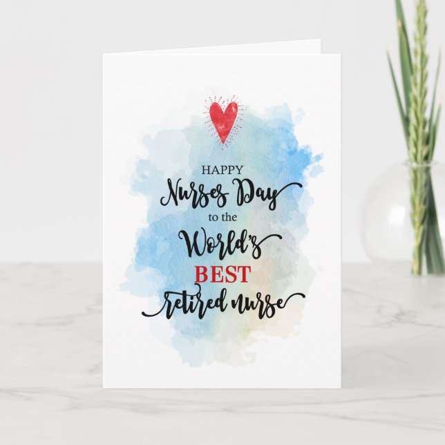 Cartes Pour Fêtes Annuelles Journée mondiale des infirmières et infirmiers à l (Devant)
