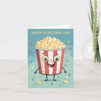 Cartes Pour Fêtes Annuelles Journée nationale du pop-corn
