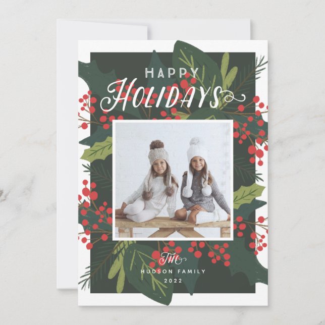 Cartes Pour Fêtes Annuelles Jours francs | Happy Holidays Photo (Devant)