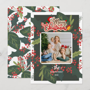 Cartes Pour Fêtes Annuelles Jours francs Joyeuse photo de Noël