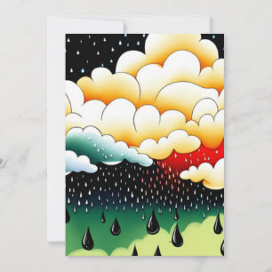 Cartes Pour Fêtes Annuelles Jours pluvieux