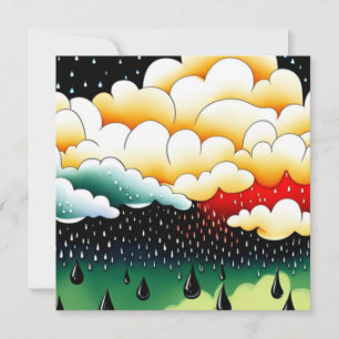Cartes Pour Fêtes Annuelles Jours pluvieux
