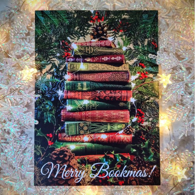 Cartes Pour Fêtes Annuelles Joy Bookmas (Créateur téléchargé)