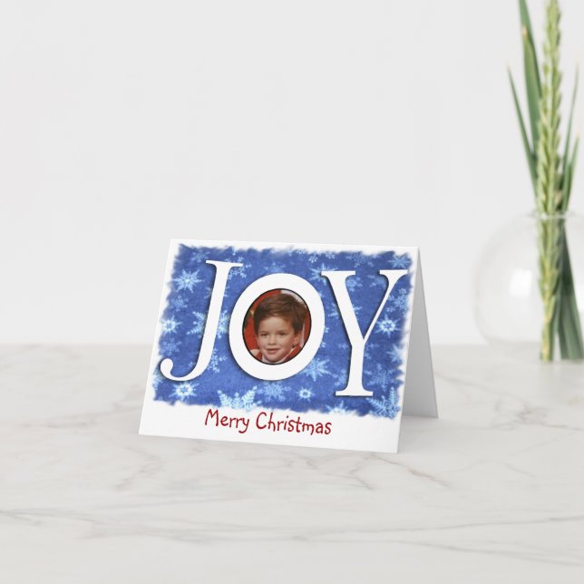 Cartes Pour Fêtes Annuelles Joy Christmas Card (Devant)