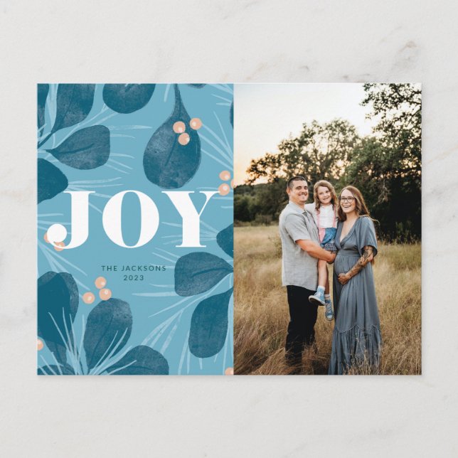Cartes Pour Fêtes Annuelles Joy Christmas Design (Devant)