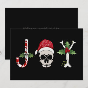 Cartes Pour Fêtes Annuelles Joy Gothic Christmas Holiday Card