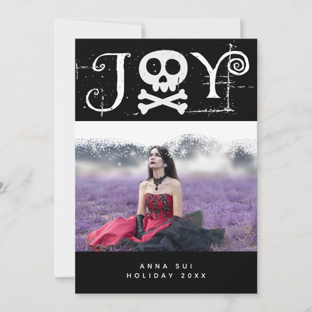 Cartes Pour Fêtes Annuelles Joy Holiday Photo gothique (Devant)