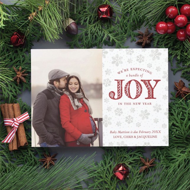 Cartes Pour Fêtes Annuelles Joy Pregnancy Noël (Créateur téléchargé)