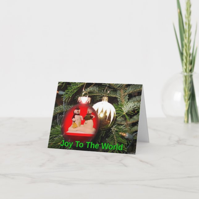 Cartes Pour Fêtes Annuelles Joy To the World (Devant)