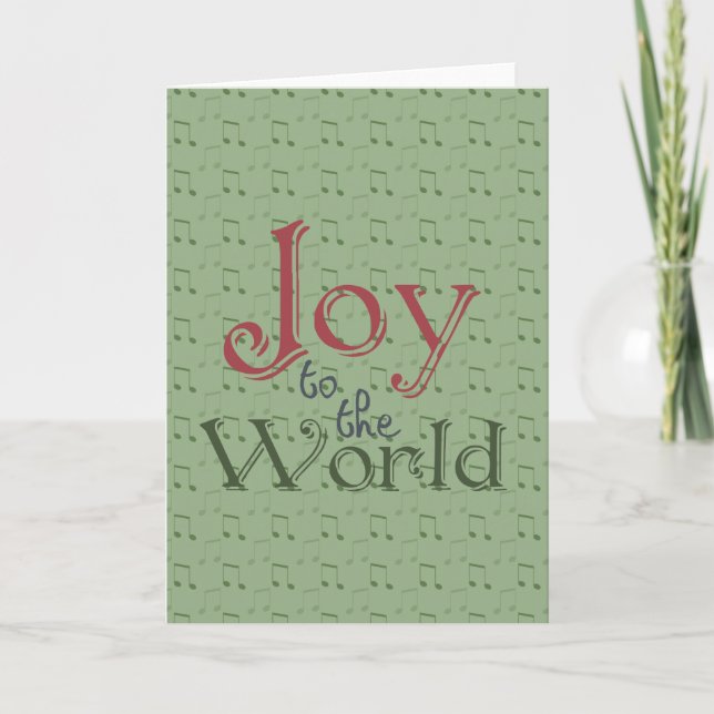 Cartes Pour Fêtes Annuelles Joy to the world (Devant)