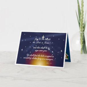 Cartes Pour Fêtes Annuelles Joy To The World Christmas Card