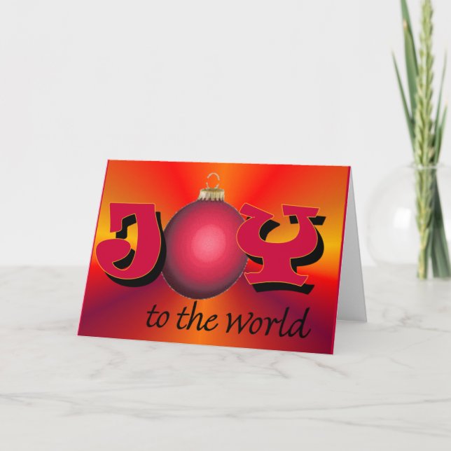 Cartes Pour Fêtes Annuelles Joy to the World Greeting Card (Devant)