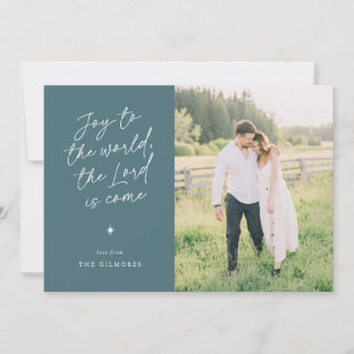 Cartes Pour Fêtes Annuelles Joy to the World Handwriting Religious Christmas