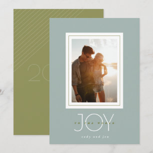 Cartes Pour Fêtes Annuelles Joy To The World Photo Holiday Card