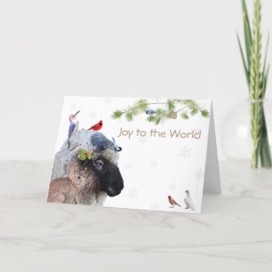 Cartes Pour Fêtes Annuelles Joy to the World : Profitez des plaisirs simples. 