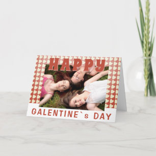 Cartes Pour Fêtes Annuelles Joyeuse fête de Galentine coeur photo amie