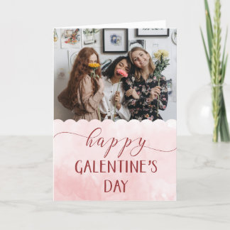 Cartes Pour Fêtes Annuelles Joyeuse fête de Galentine's Day Photo personnalisé
