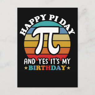 Cartes Pour Fêtes Annuelles Joyeuse Fête de Pi 2026 Célébration des Mathématiq