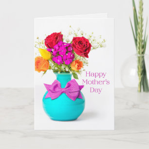 Cartes Pour Fêtes Annuelles Joyeuse Fête des Mères Beaux Fleurs