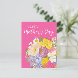 Cartes Pour Fêtes Annuelles Joyeuse Fête des mères florales