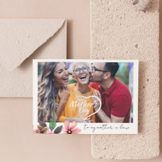 Cartes Pour Fêtes Annuelles Joyeuse Fête des Mères Photo Texte Personnalisé Be