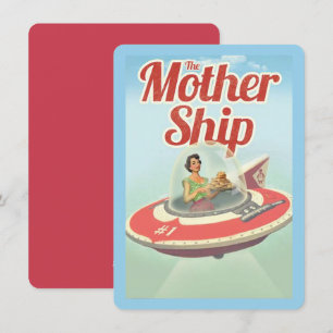 Cartes Pour Fêtes Annuelles Joyeuse Fête des Mères vintage MèreNavire Et Cooki