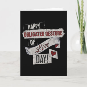 Cartes Pour Fêtes Annuelles Joyeuse Fête Obligatoire du Geste Amoureux