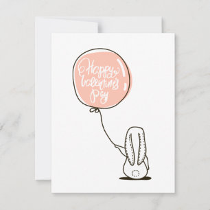 Cartes Pour Fêtes Annuelles Joyeuse journée des Valentines. Joli lapin. Enfant